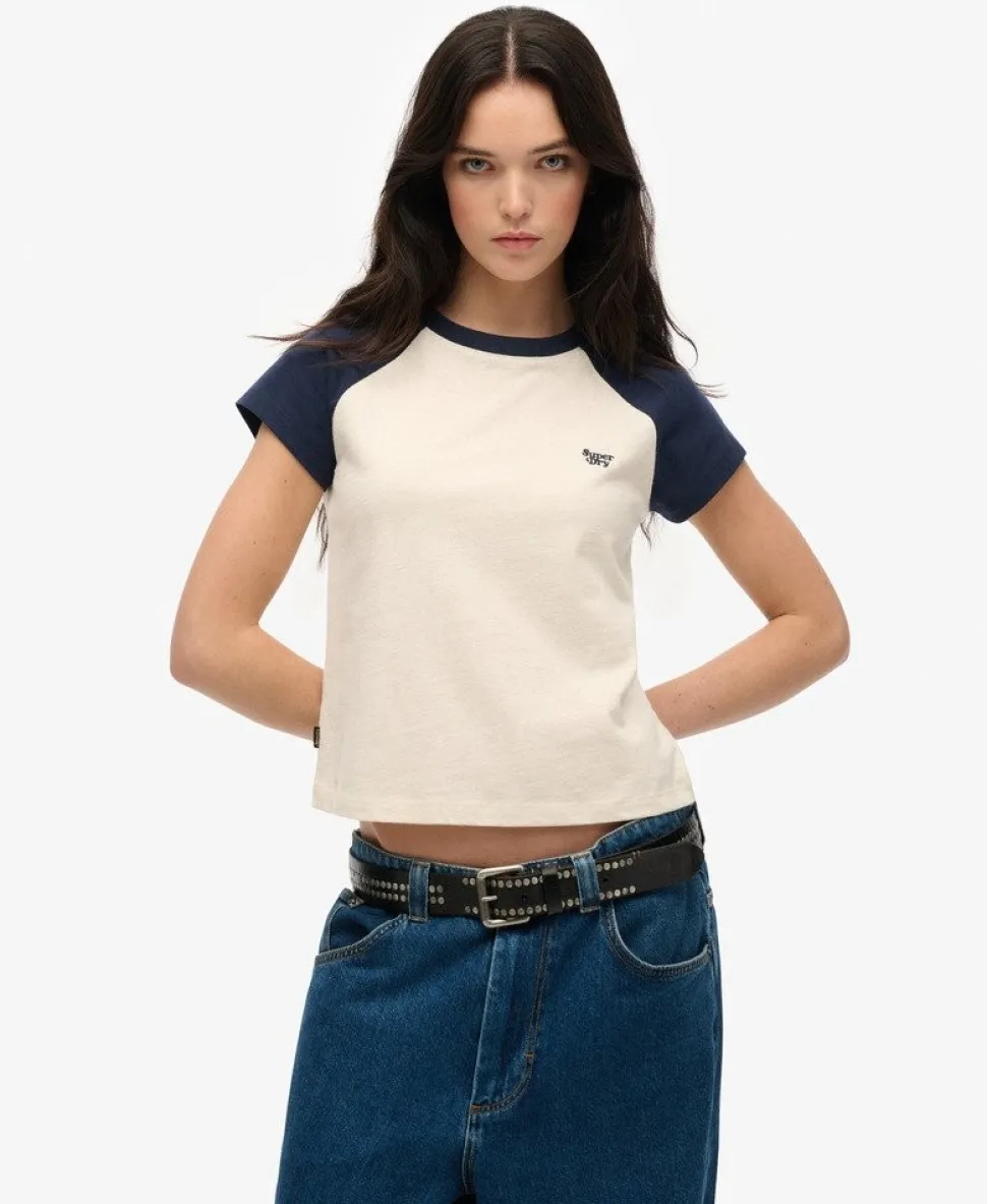 Organic Cotton Essential Logo Raglan T-Shirt