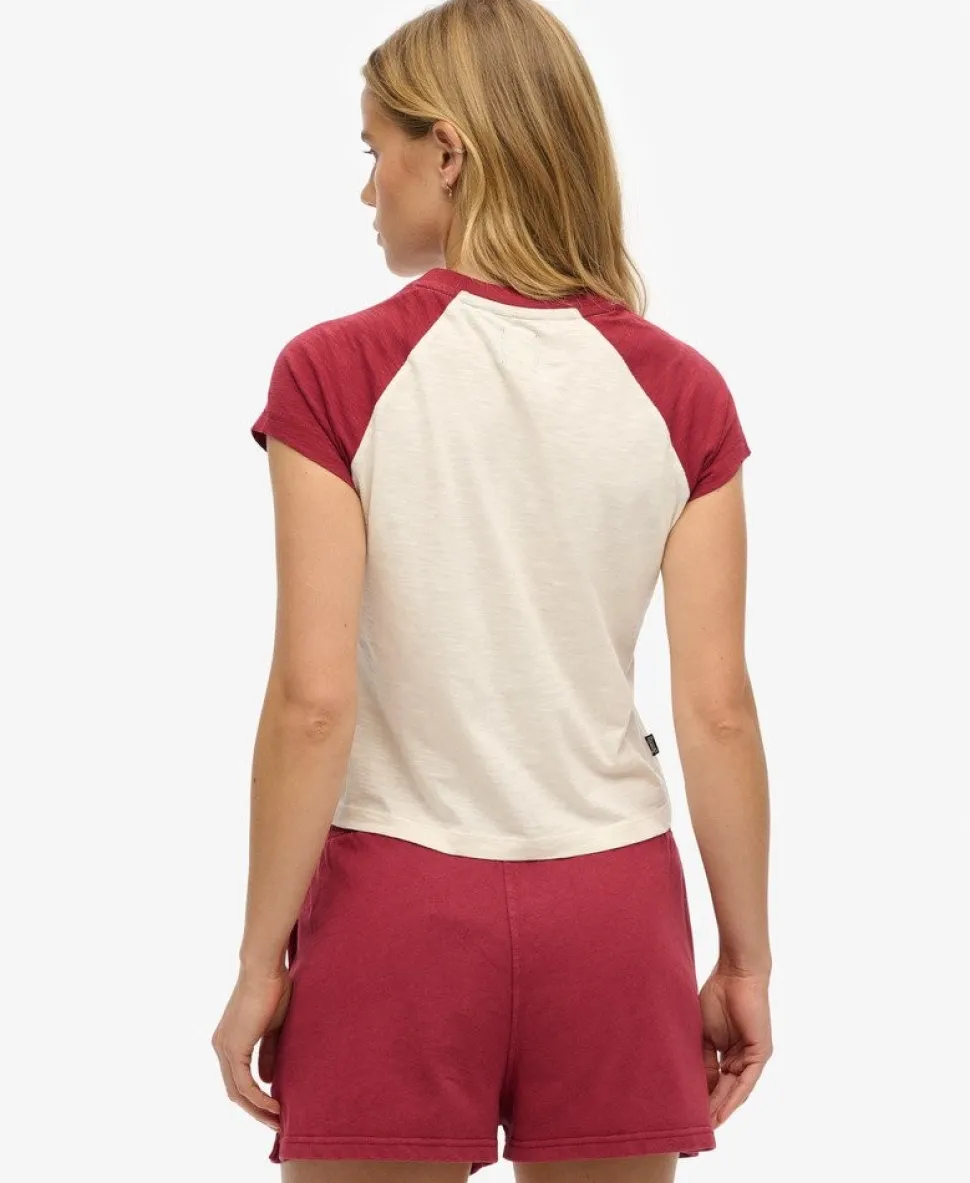 Organic Cotton Essential Logo Raglan T-Shirt