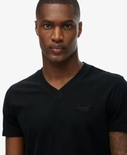 Organic Cotton Essential Logo V Neck T-Shirt