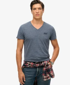 Organic Cotton Essential Logo V Neck T-Shirt