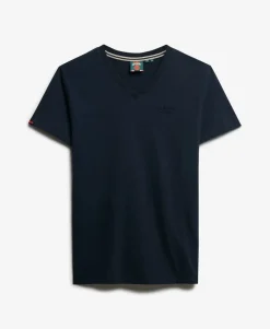 Organic Cotton Essential Logo V Neck T-Shirt