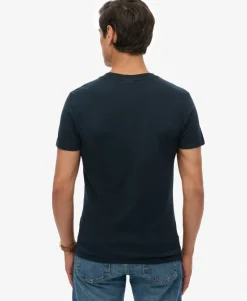 Organic Cotton Essential Logo V Neck T-Shirt