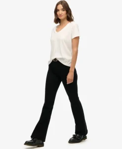 Organic Cotton High Rise Flare Jeans