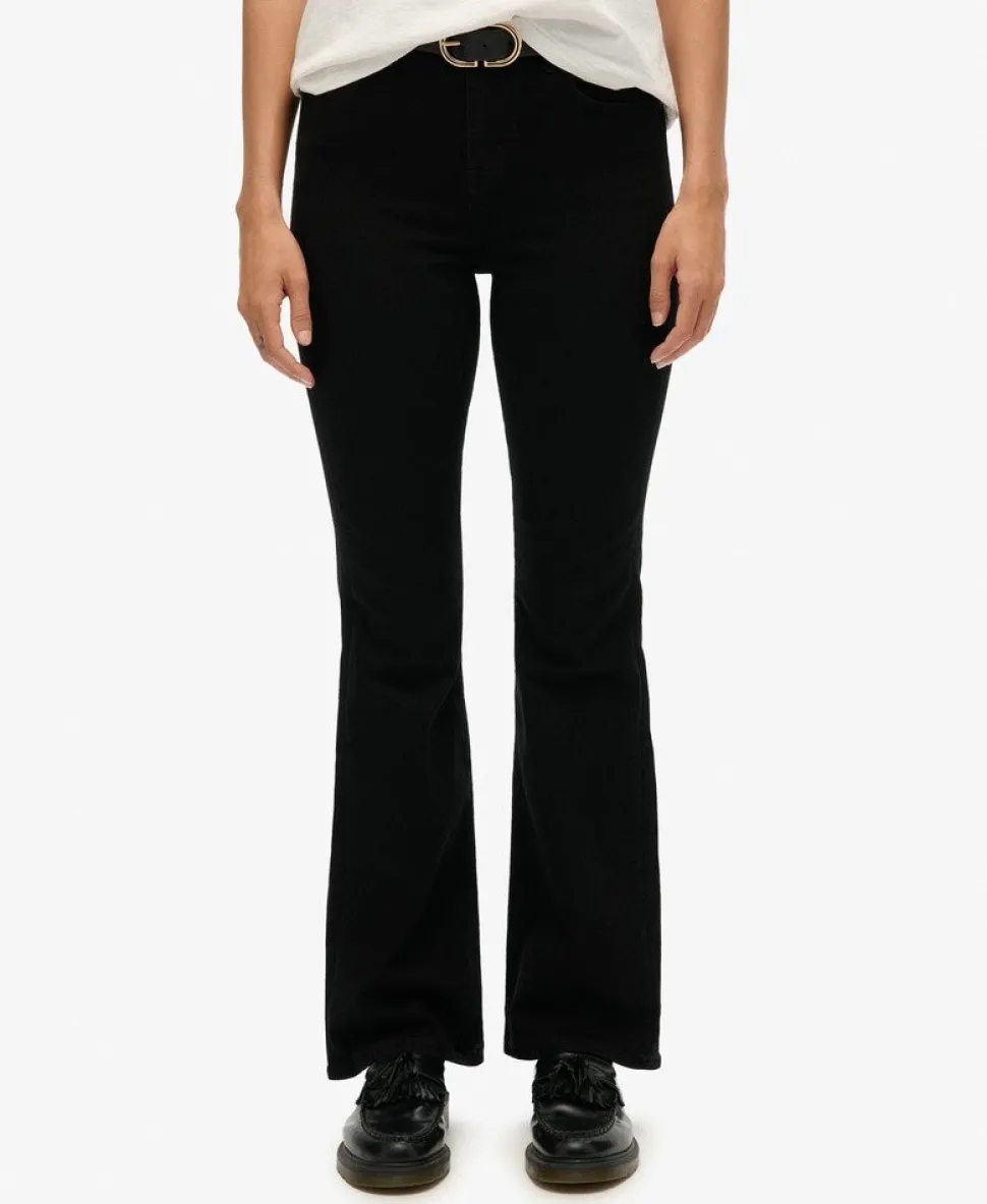 Organic Cotton High Rise Flare Jeans