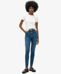 Organic Cotton High Rise Skinny Denim Jeans
