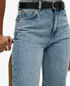 Organic Cotton High Rise Wide Leg Jeans