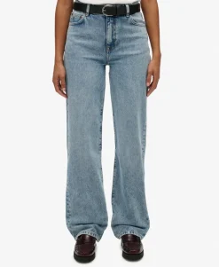 Organic Cotton High Rise Wide Leg Jeans