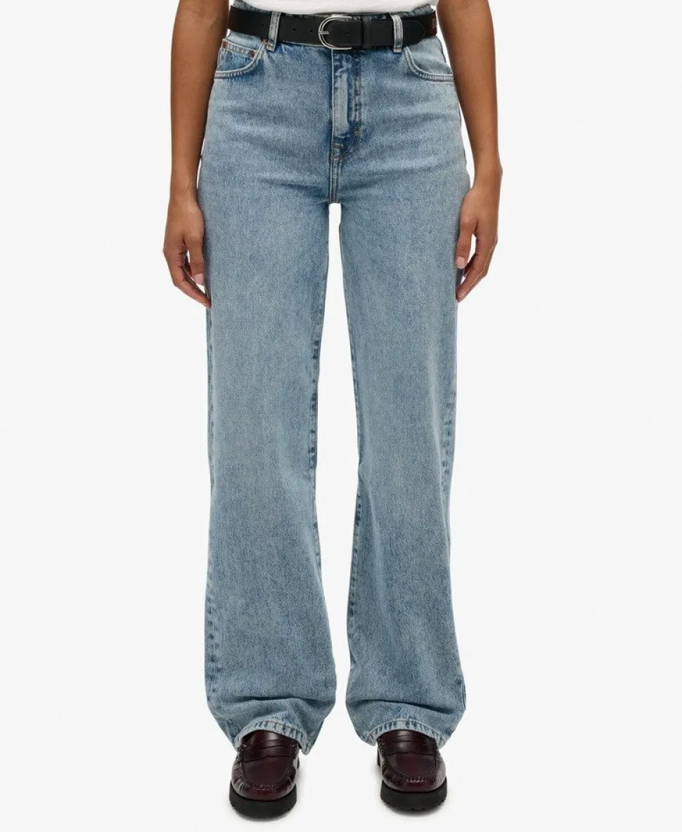 Organic Cotton High Rise Wide Leg Jeans
