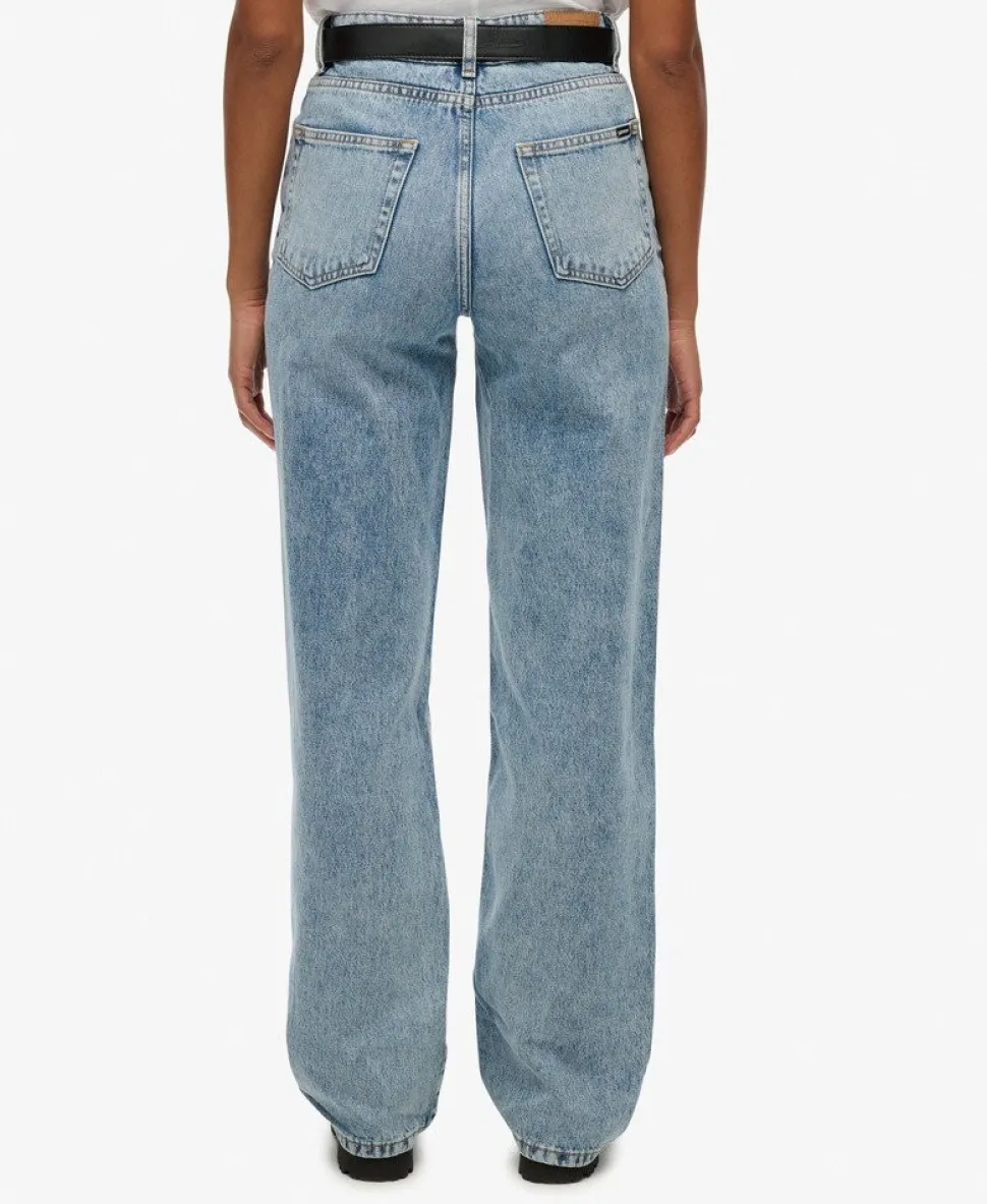 Organic Cotton High Rise Wide Leg Jeans