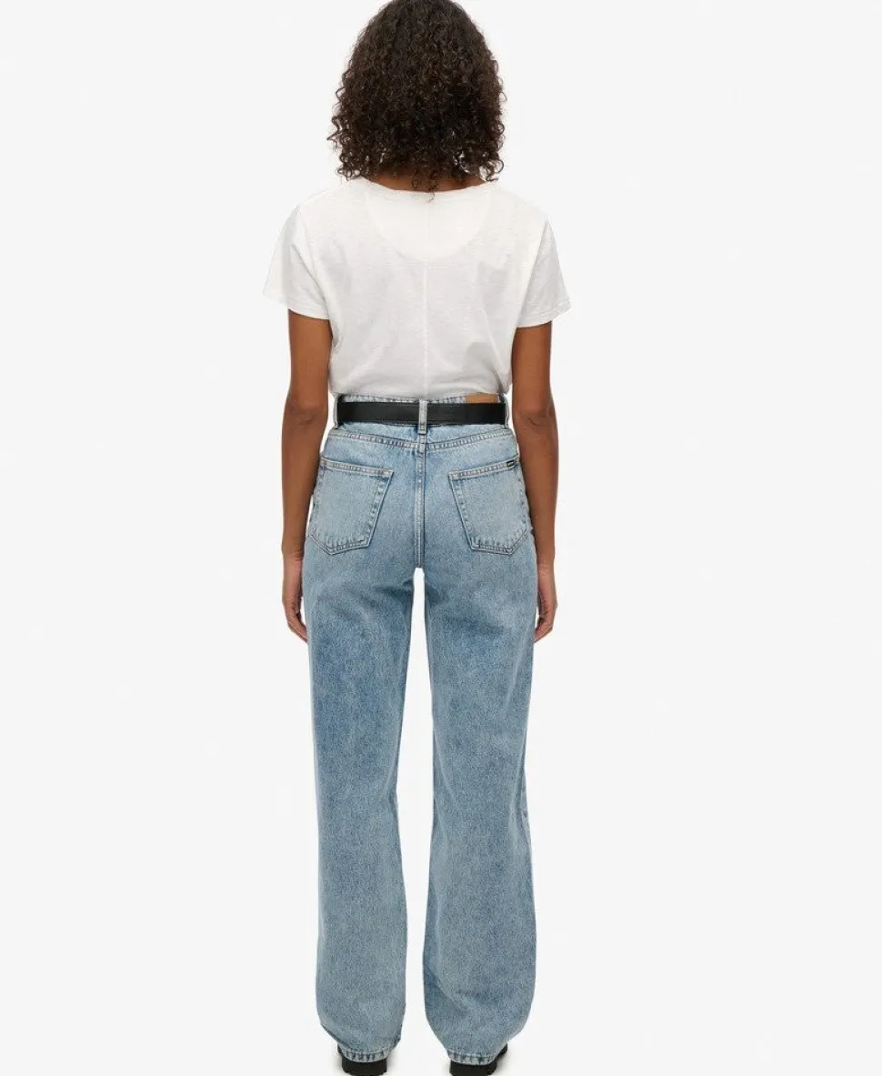 Organic Cotton High Rise Wide Leg Jeans