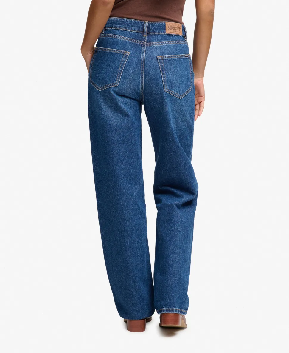 Organic Cotton High Rise Wide Leg Jeans