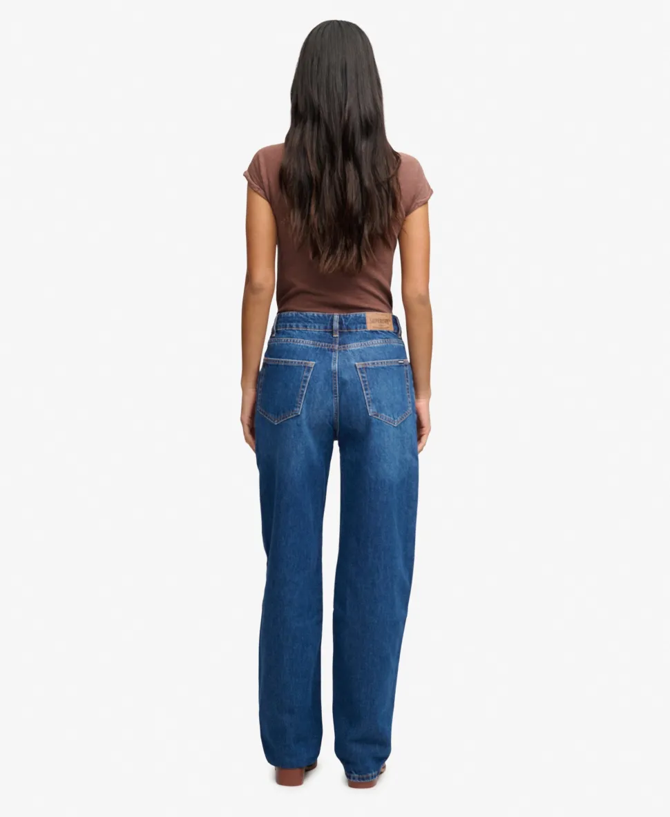 Organic Cotton High Rise Wide Leg Jeans