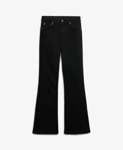 Organic Cotton Mid Rise Flare Jeans