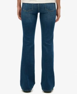 Organic Cotton Mid Rise Flare Jeans
