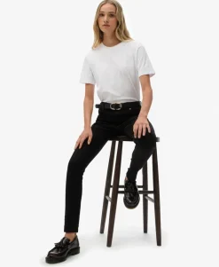 Organic Cotton Mid Rise Skinny Jeans