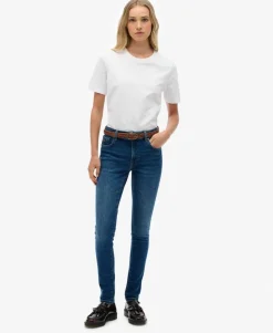 Organic Cotton Mid Rise Skinny Jeans