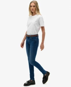 Organic Cotton Mid Rise Skinny Jeans