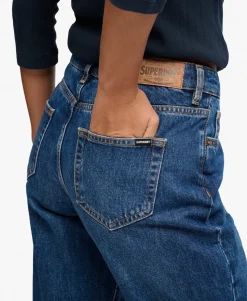 Organic Cotton Mid Rise Straight Jeans