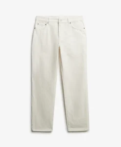 Organic Cotton Mid Rise Straight Jeans