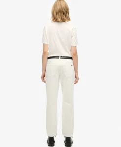 Organic Cotton Mid Rise Straight Jeans