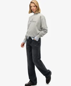 Organic Cotton Mid Rise Wide Leg Jeans