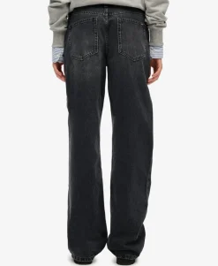 Organic Cotton Mid Rise Wide Leg Jeans