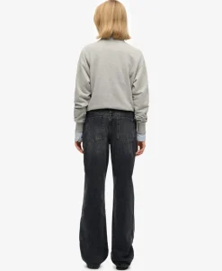 Organic Cotton Mid Rise Wide Leg Jeans