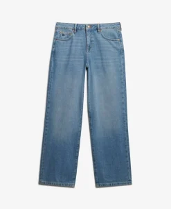 Organic Cotton Mid Rise Wide Leg Jeans
