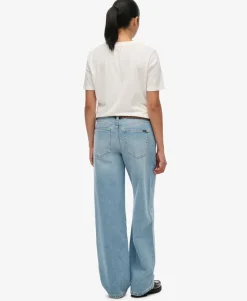 Organic Cotton Mid Rise Wide Leg Jeans