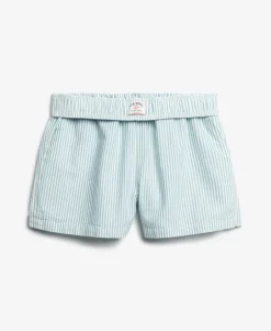 Organic Cotton Stripe Elasticated Shorts