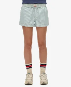 Organic Cotton Stripe Elasticated Shorts