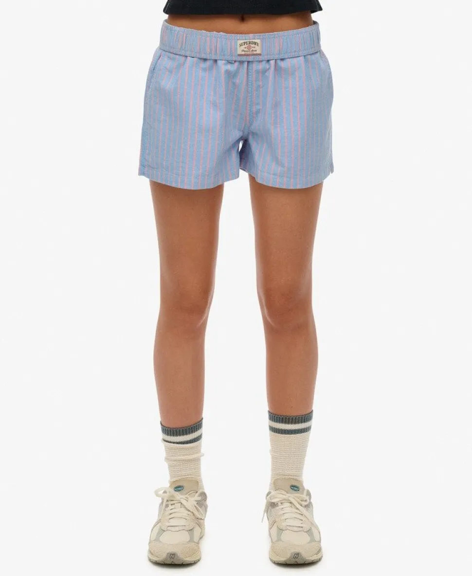 Organic Cotton Stripe Elasticated Shorts