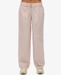 Organic Cotton Stripe Elasticated Trousers