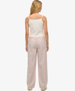 Organic Cotton Stripe Elasticated Trousers