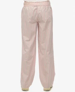 Organic Cotton Stripe Elasticated Trousers