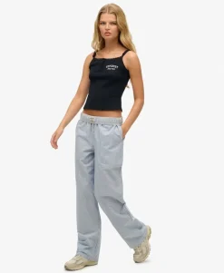Organic Cotton Stripe Elasticated Trousers