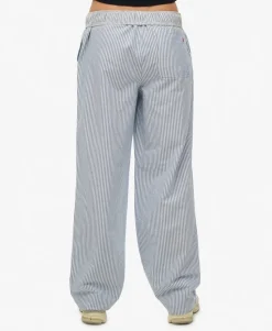 Organic Cotton Stripe Elasticated Trousers