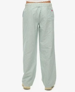 Organic Cotton Stripe Elasticated Trousers