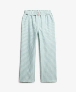 Organic Cotton Stripe Elasticated Trousers