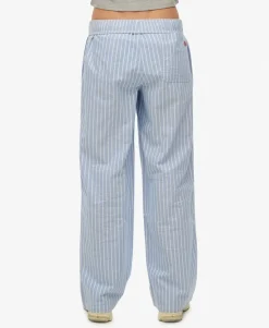Organic Cotton Stripe Elasticated Trousers