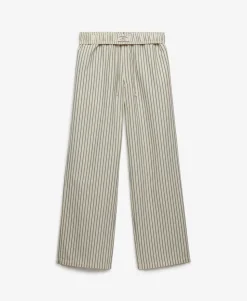 Organic Cotton Stripe Elasticated Trousers