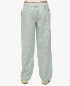 Organic Cotton Stripe Elasticated Trousers