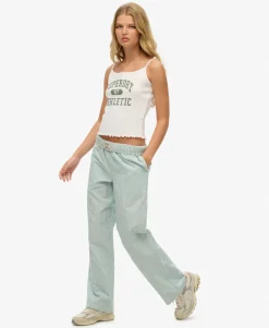 Organic Cotton Stripe Elasticated Trousers