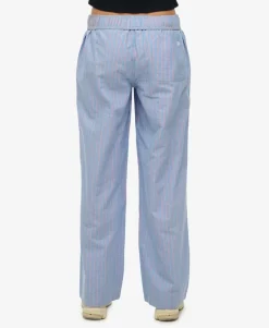 Organic Cotton Stripe Elasticated Trousers
