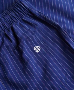Organic Cotton Stripe Elasticated Trousers