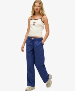 Organic Cotton Stripe Elasticated Trousers