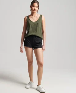 Organic Cotton Studios High Rise Denim Shorts