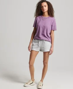 Organic Cotton Vintage Logo Jersey Shorts