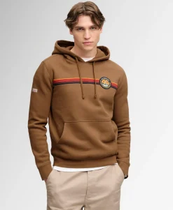 Outdoors Stripe Logo Hoodie