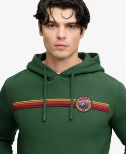 Outdoors Stripe Logo Hoodie